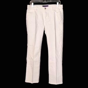 NOT YOUR DAUGHTERS JEANS White with Silver Studs Embellished Boot Cut Jeans